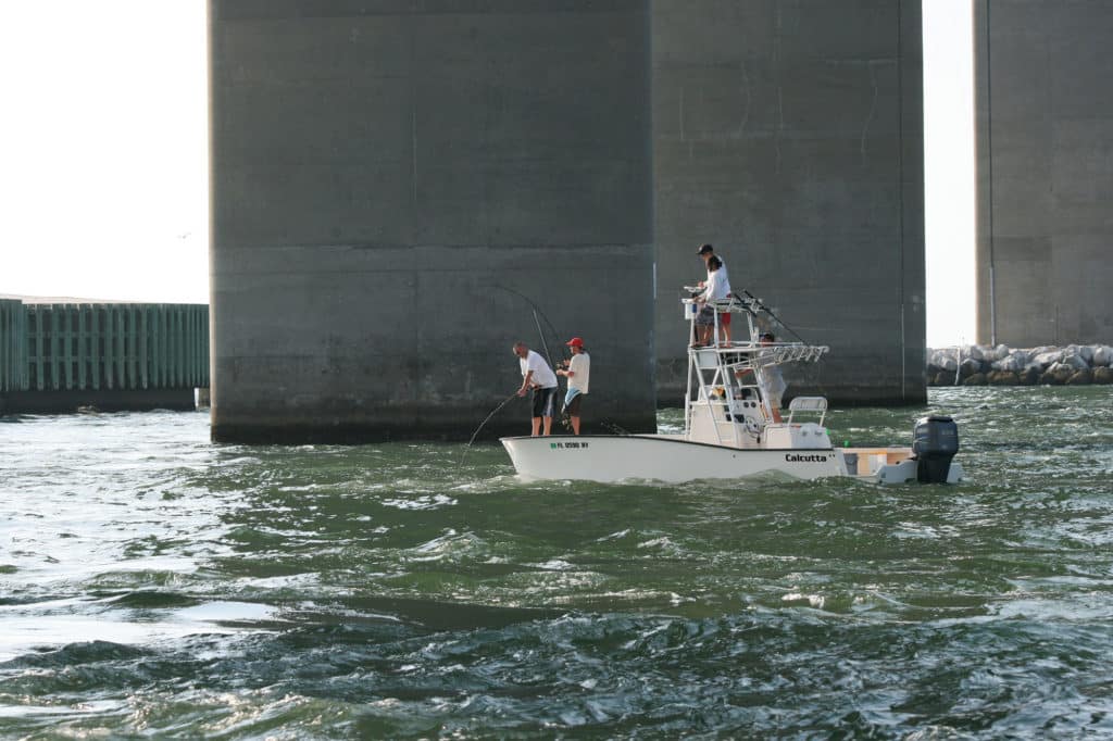 Bridges protect from the elements when fishing
